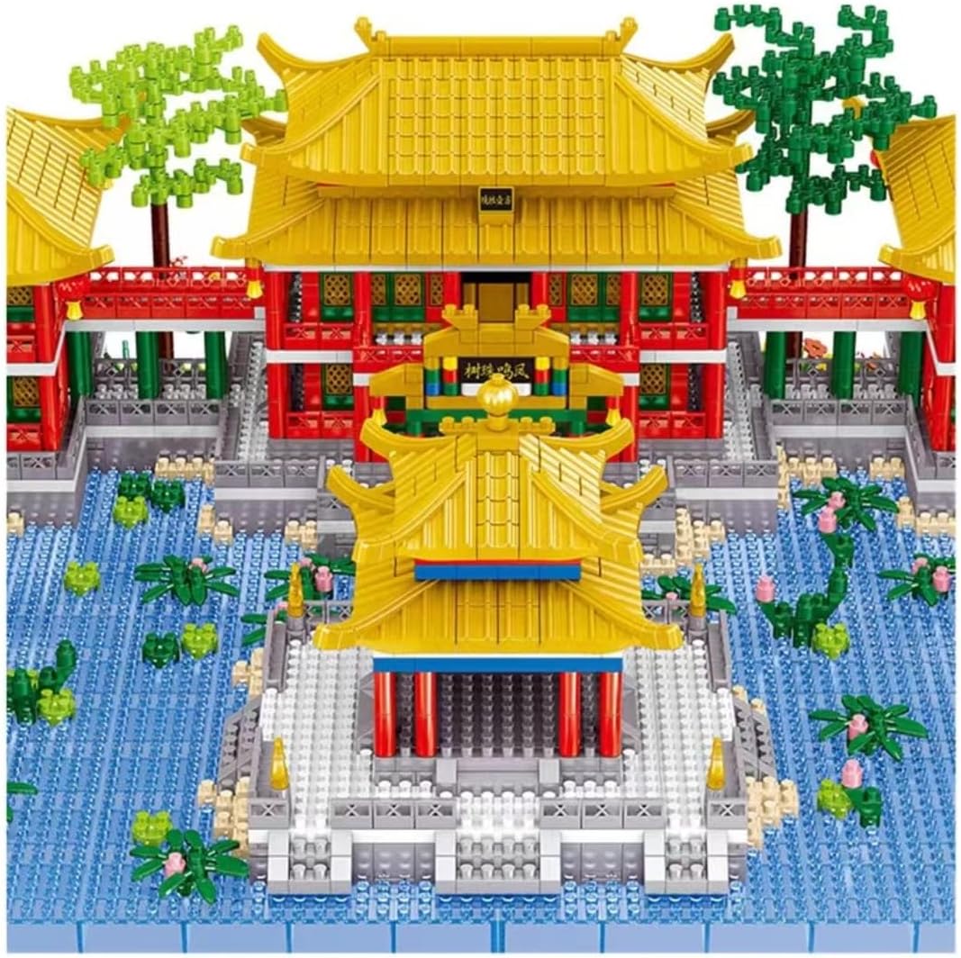 Chinese Architecture Micro Building Blocks Set, 4951PCS Old Summer Palace Micro Building Set, Classical Famous Collection Model, Creative Building Toys Model Set Gifts for Adults and Teens (8242)