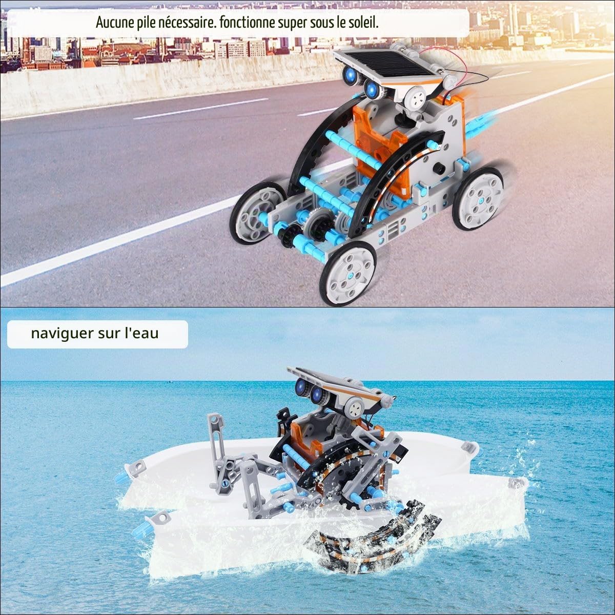 ACELIFE STEM Kit robot solaire, 12 en 1, jouet de construction, alimenté par l'énergie solaire, pour enfants âgés de 8 à 12 ans, garçons et filles, cadeau d'anniversaire