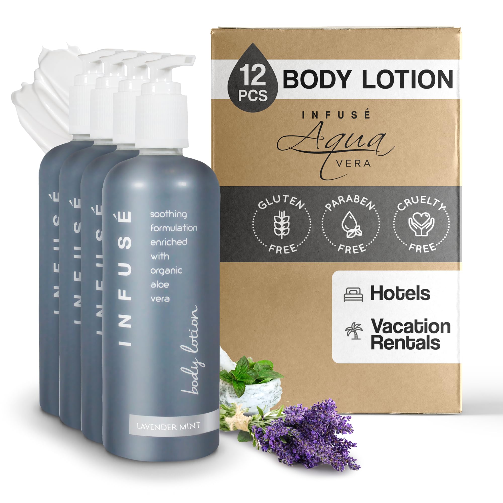 Terra Pure Infuse Lavender Mint Lotion 400 ml Case of 12