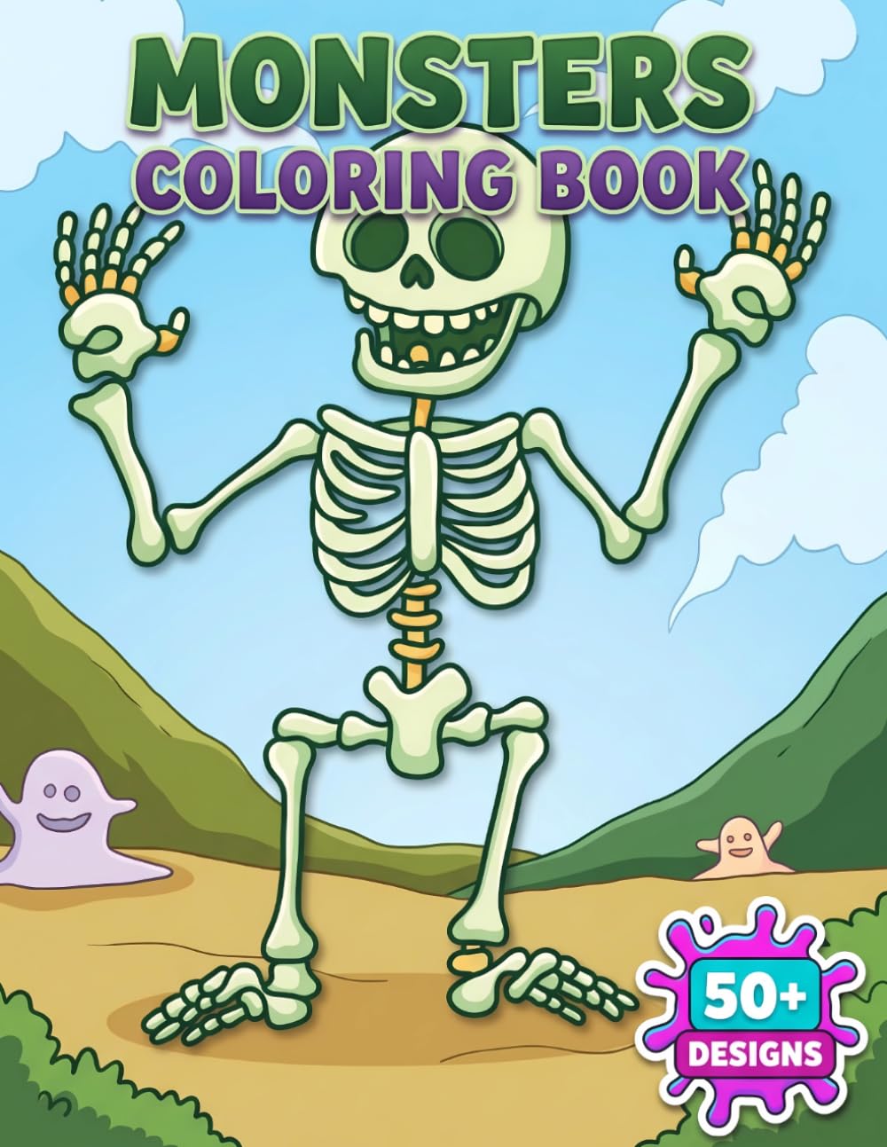 Monsters Coloring Book: Discover Dozens of Fun and Creepy Characters Designed for Children and Teenagers to Relieve Daily Stress