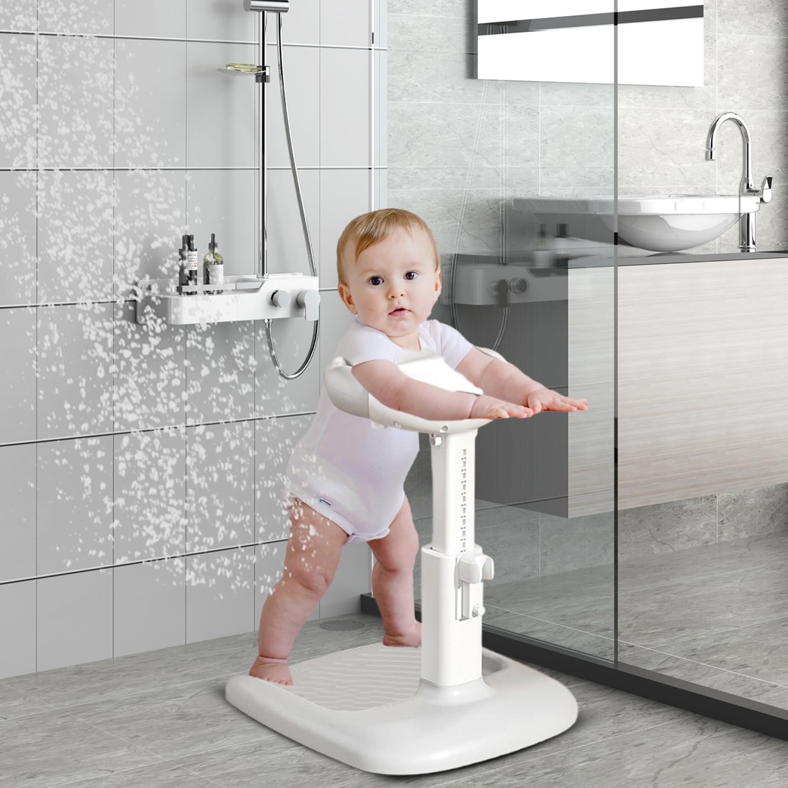Soporte De Pie Para Baño Del Bebé,Soporte de Ducha para Bebés de 6 a 36 Meses | Base Ergonómica Antideslizante Para Niños Y Niñas