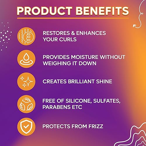 Miniatura 4 de Humurcurl - Batido de rizos  8.5 onzas  Define, desencrespamiento e hidrata el cabello grueso con humedad y brillo  Vegano y libre de crueldad para