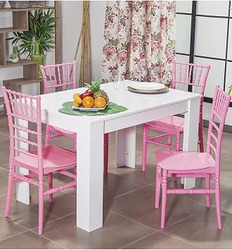Arda/Soho Mutfak Masa Tak m  4 Sandalye 1 Masa - Pembe