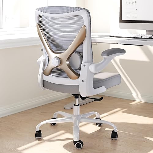 Miniatura 3 de Silla de oficina ergonómica con soporte lumbar, sillas de escritorio ajustables para computadora en casa, juegos y trabajo, sillas de escritorio