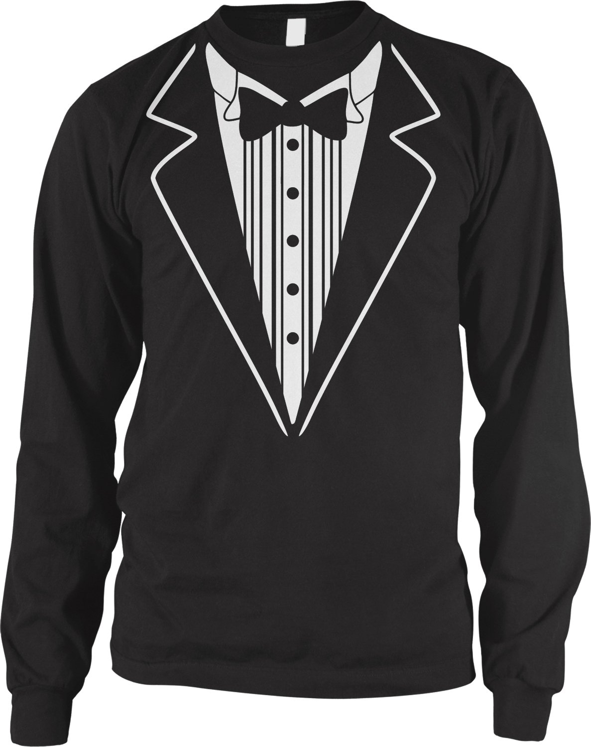 AmdescoMen's Tuxedo Tux Long Sleeve Shirt