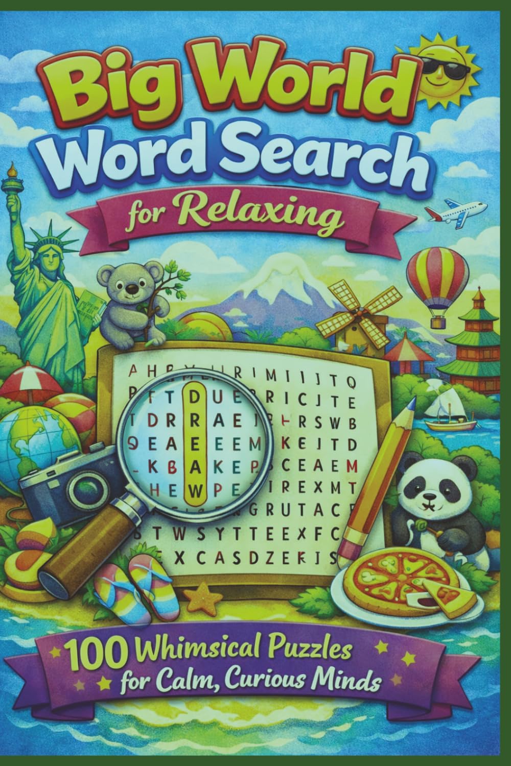 Big World Word Search for Relaxing: 100 Whimsical Puzzles for Calm, Curious Minds (Terry's Puzzlers)