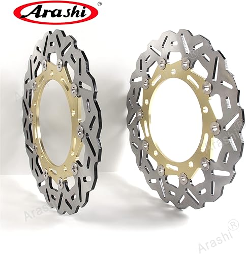 Miniatura 6 de Arashi Rueda delantera y rotores de disco de freno para Kawasaki Z900 Z650 Ninja 650 2017-2022, accesorios de repuesto de motocicleta negro