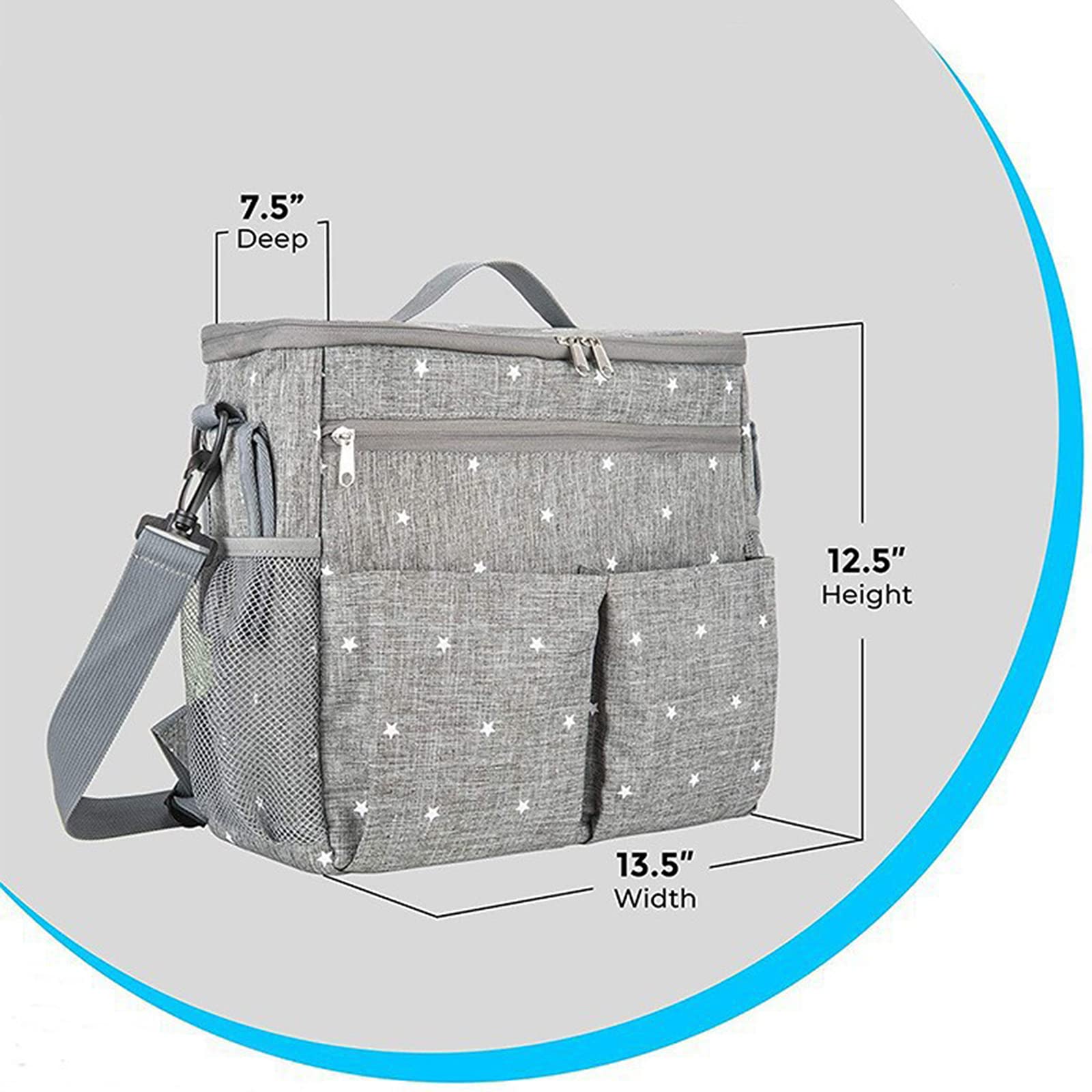 Bolsa de Mochila para Silla de Ruedas, Bolsa de Almacenamiento para Scooter de Movilidad, Bolsa de Transporte para Andador con múltiples Bolsillos para cestas para Personas Mayores