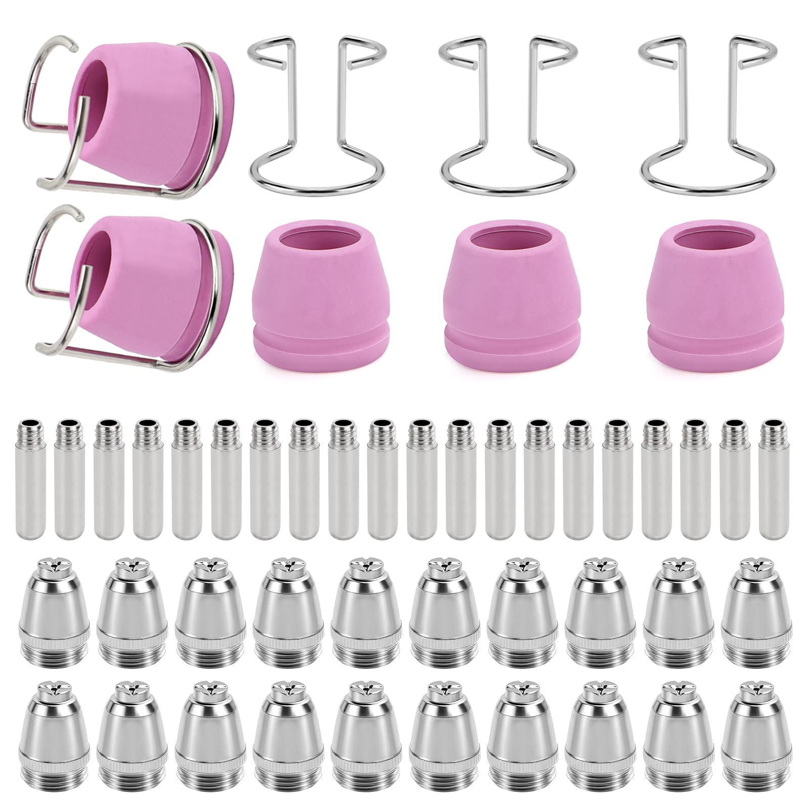 Parkside SG-55 AG-60 WSD-60 Lot de 50 accessoires pour coupe-plasma, buse de découpe plasma, buse et électrode