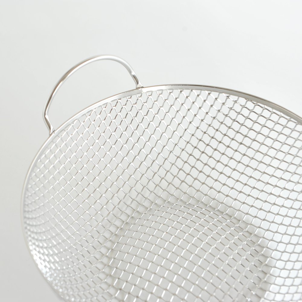 Alessi - AC04 B - Fruttiera/scolatoio in acciaio lucido. Piede in alluminio, antracite.