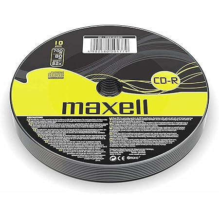 Maxell CD-R 52x Blank Discs 700MB Extra Protection : Amazon.co.uk ...
