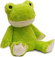 Vista 1 de Avocatt Heatable Stuffed Frog Plush - 10 Inches Unscented Microwavable Frog Toy - Warmable Heating Pad - Warm and Hot Therapy for Cramps, Back, and