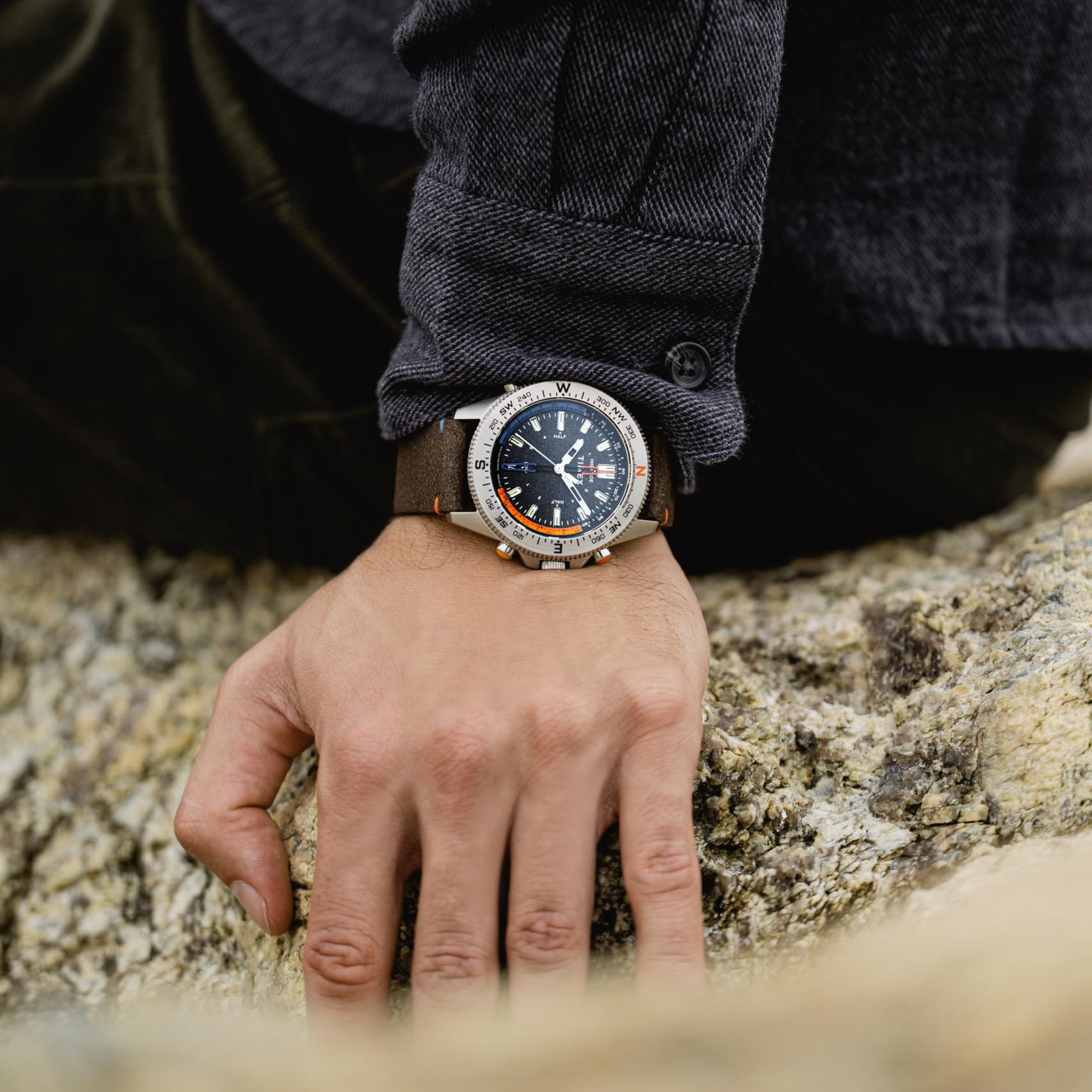 Timex Herren Analog Quarz Uhr Expedition North® Tide-Temp-Compass