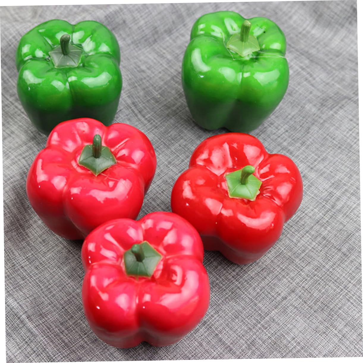 Cabilock 25 Pezzi Simulazione Peperone Modello Verdure Prop Modello Decorazione Falso Vegetale Modello Alimentare Prop Imitazione Peperoncino Peperoncino Simulato Giocattolo