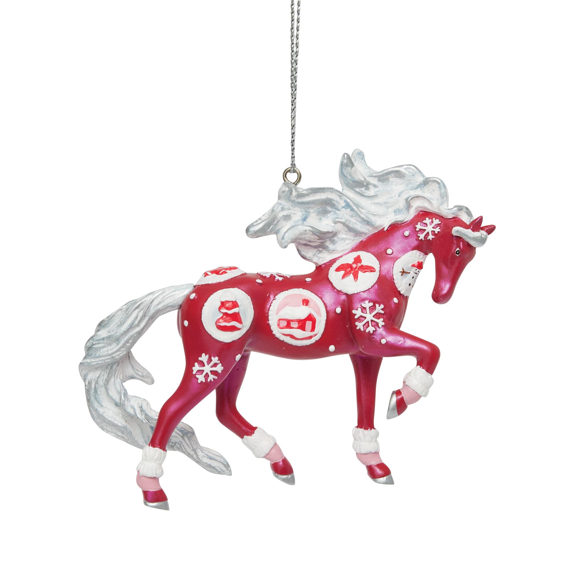Poneys de Noël Enesco décoration suspendue pour illuminer vos fêtes en famille