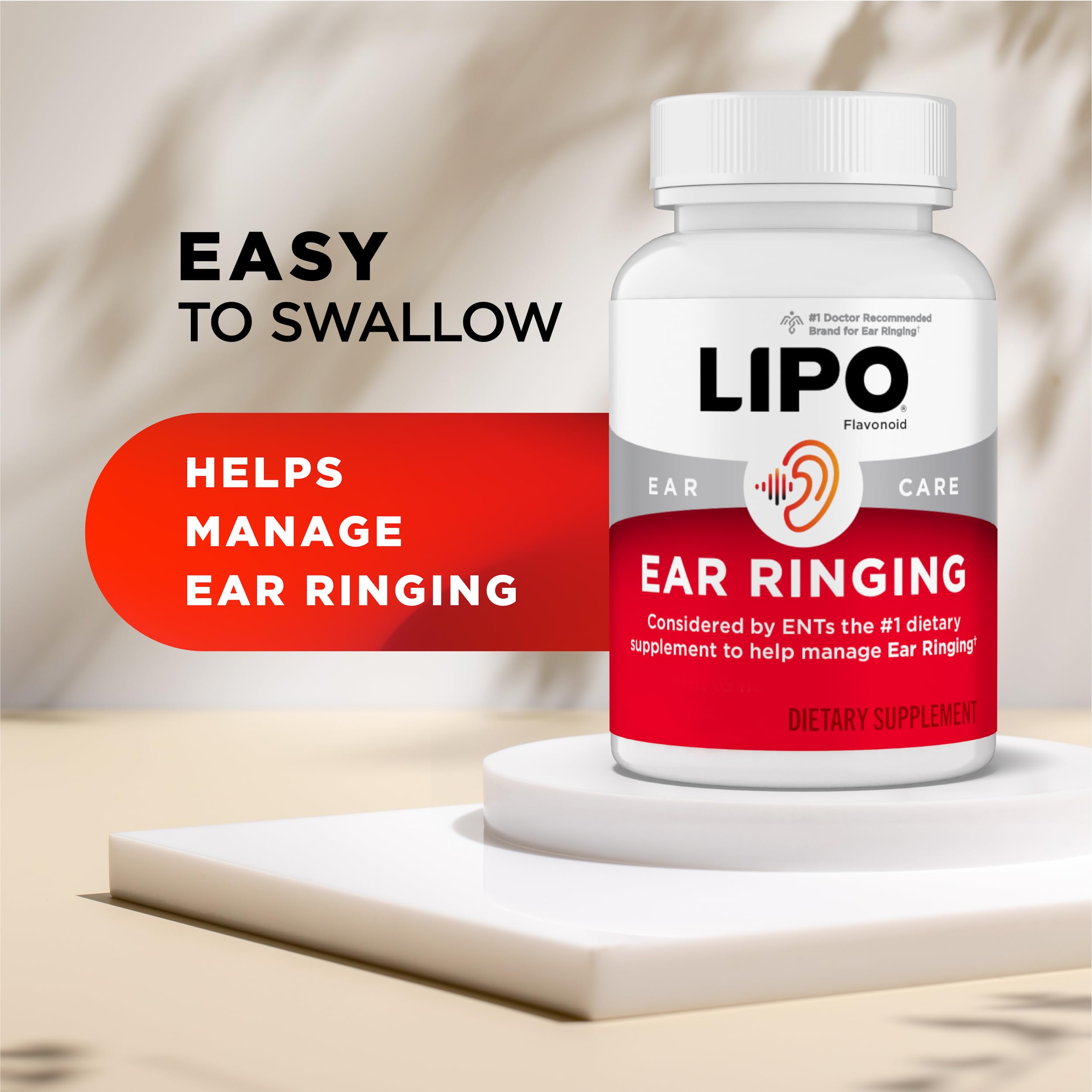 LIPO Ear Ringing Support, Lemon Bioflavonoid Complex, 500 Caplets — Amazon image 4