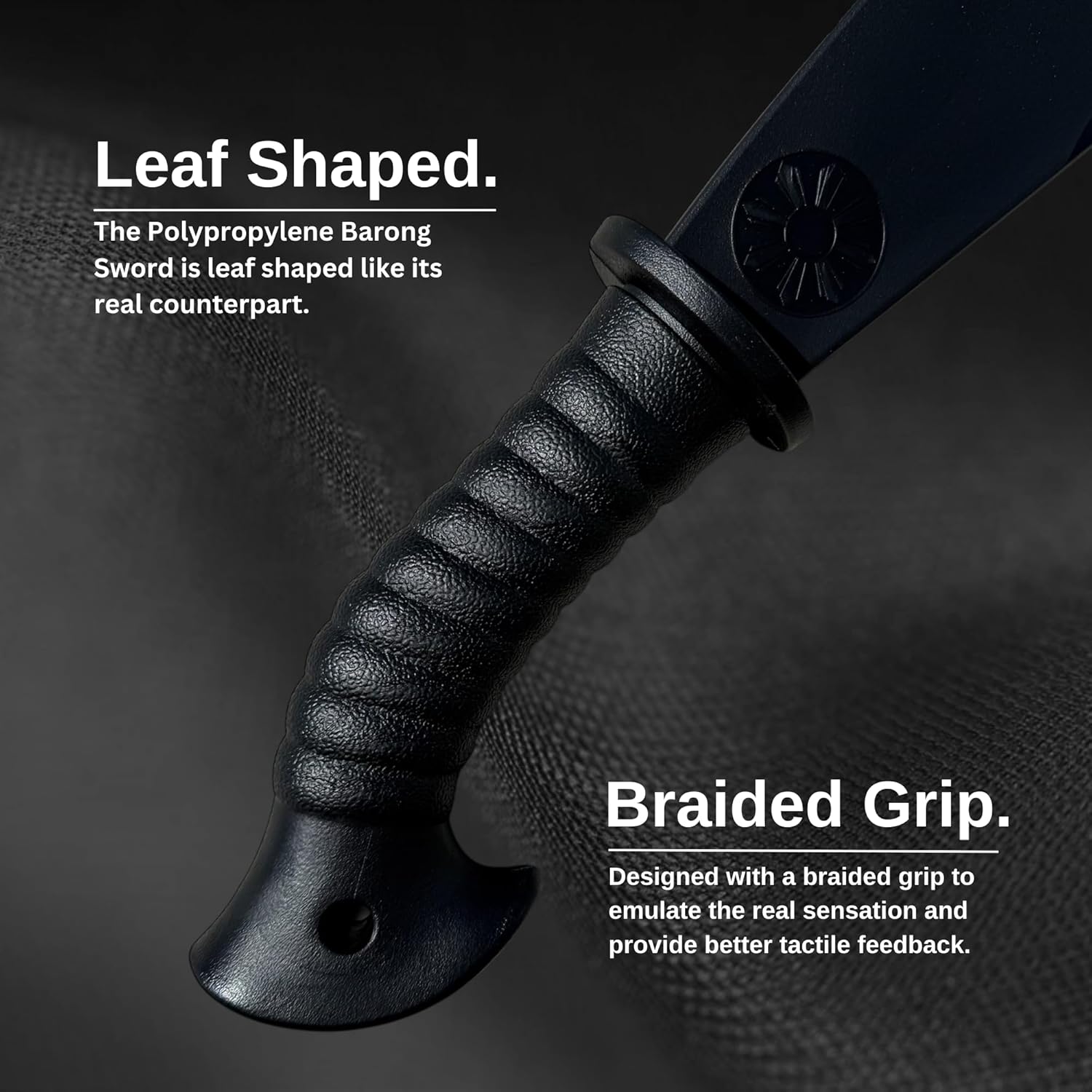 E-BOGU Polypropylene Barong-Style Black Sword (24")