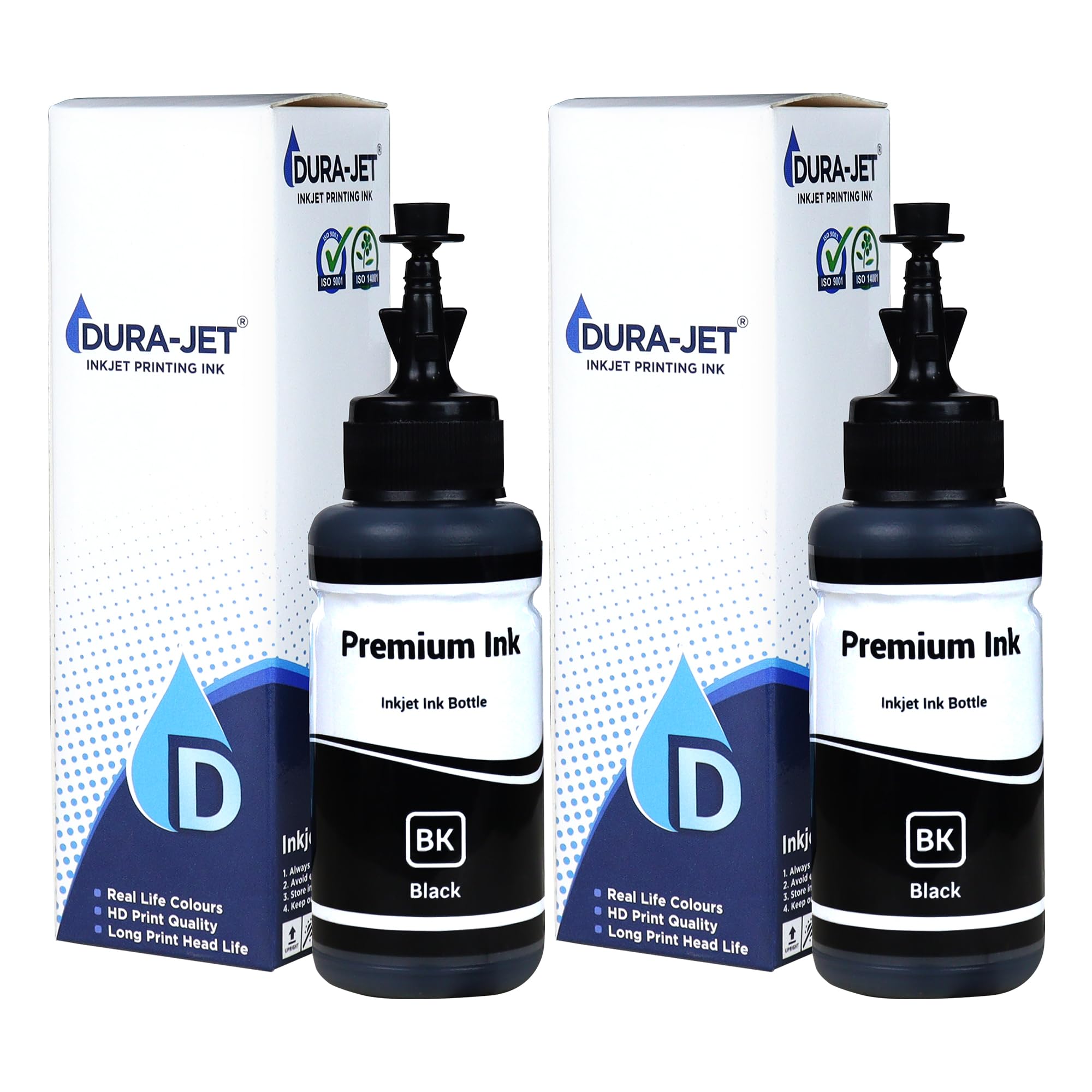 T774 Compatible Refill Ink for Epson M100, M105, M200, M205, L655 Printer (Black Pigment Ink Bottle 70gm x 2) - 501560