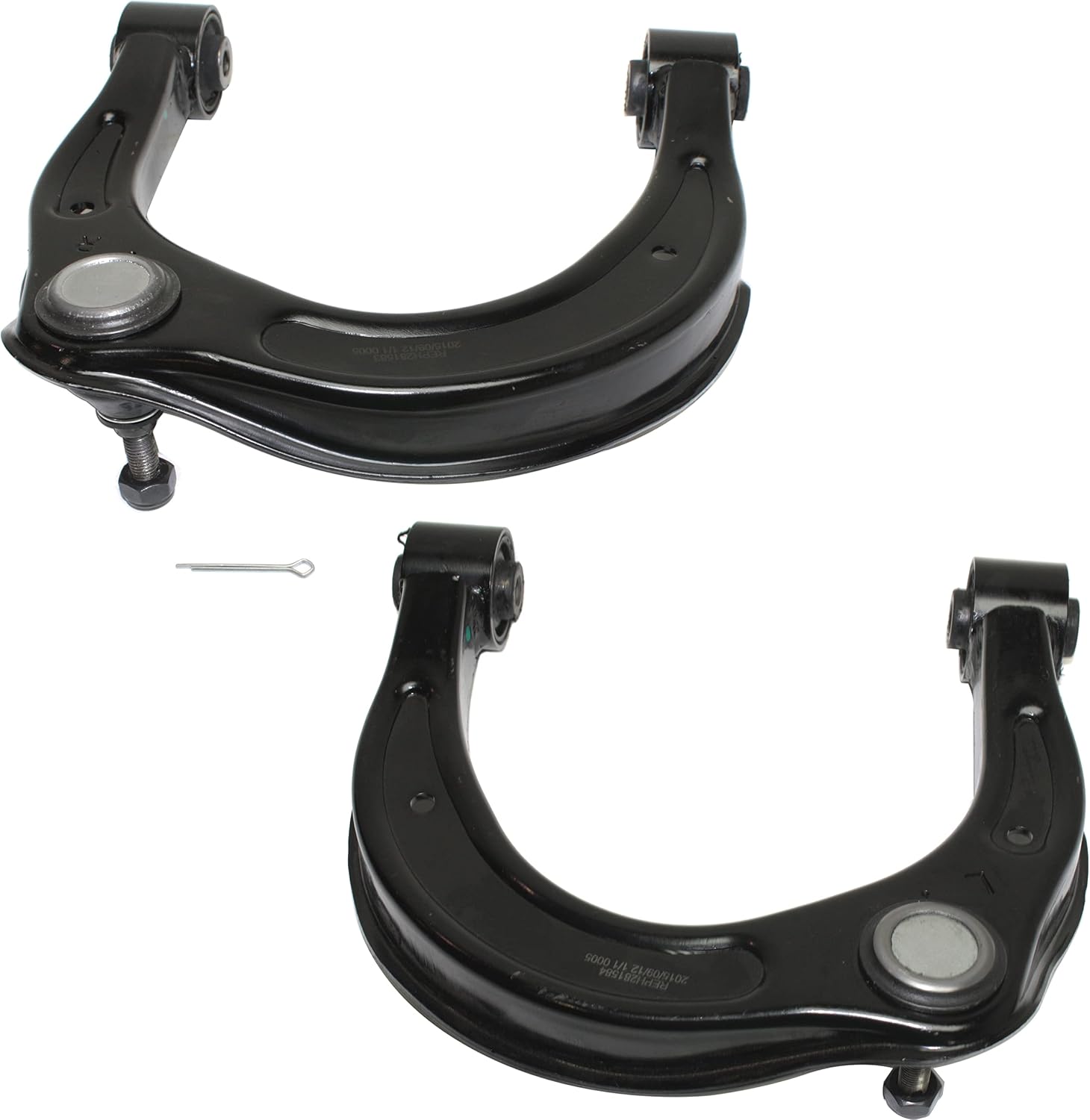 Evan Fischer Set of 2 Front, Left and Right, Upper Control Arm With Ball Joint(s) & Bushing(s) Compatible with Hyundai Sonata 2006-2007 Azera 2006 FWD 544203K000, 544103K0