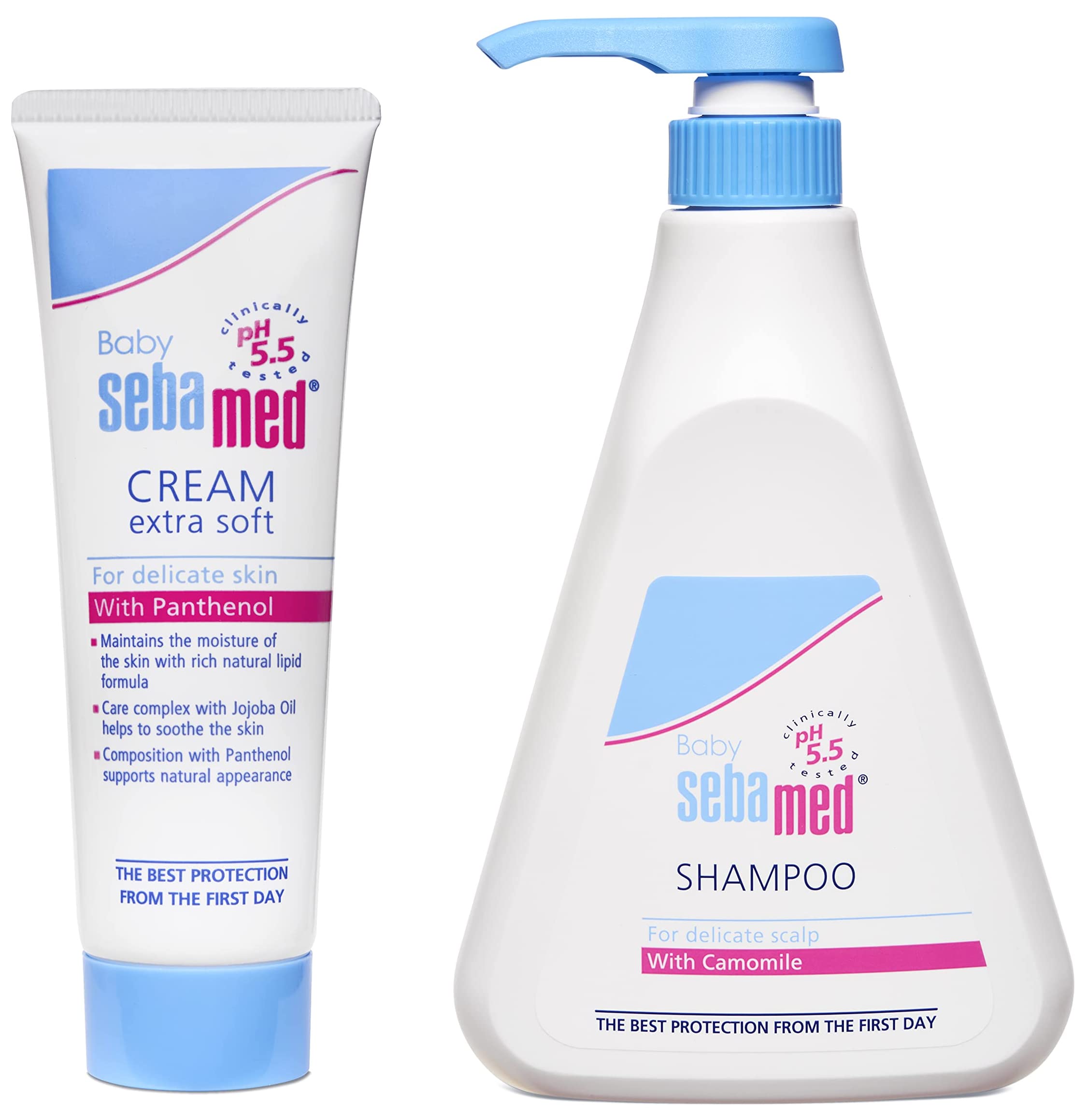 Sebamed Childrens' Shampoo, 500ml & Baby Cream, Extra Soft, 50ml-image-0
