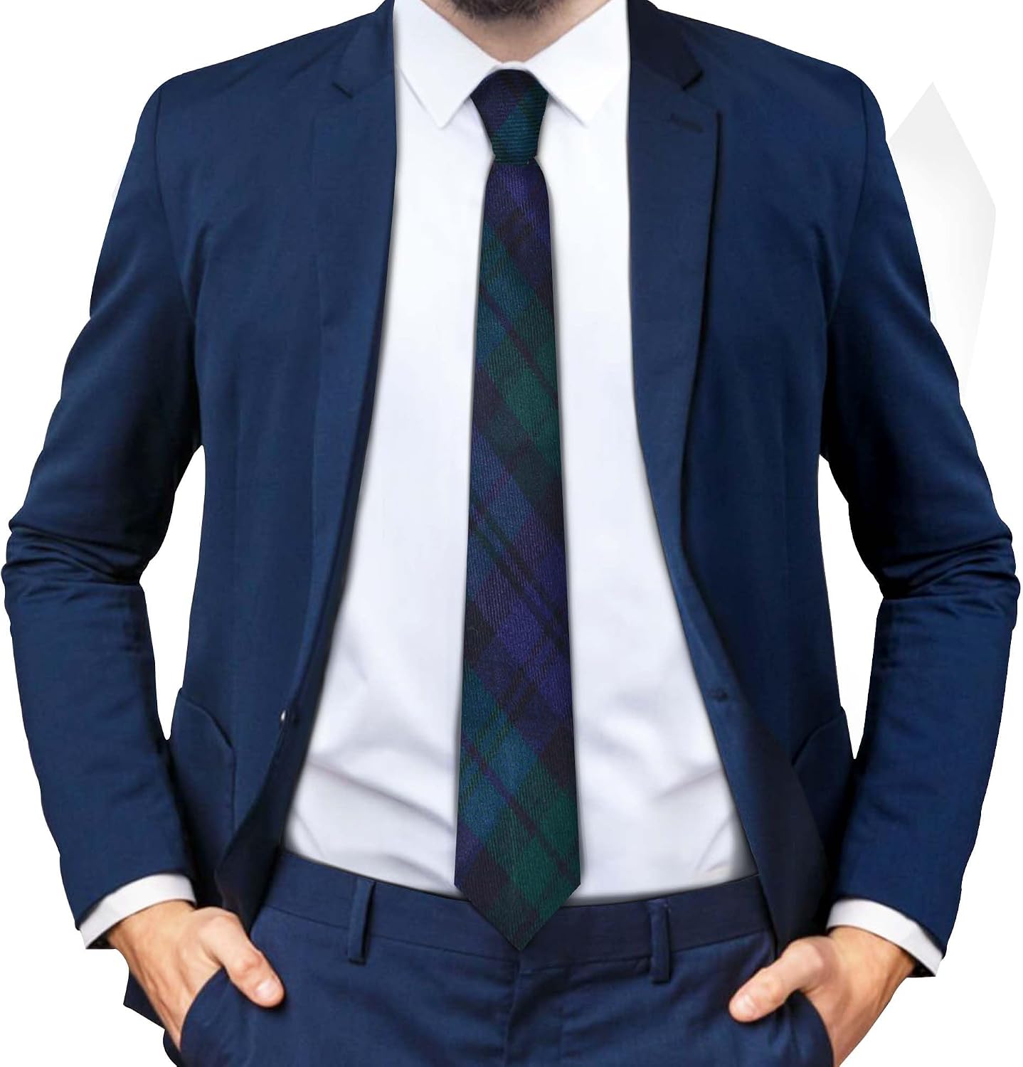100% wool Tartan Ties for men Made in Scotland by Ingles Buchan - 3.15" length men's ties - Scottish gift