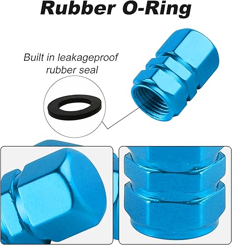 Miniatura 3 de Alpmosn Tapas de válvula de vástago de neumático de aluminio, cubiertas de válvula de rueda de automóvil, accesorios universales para SUV,