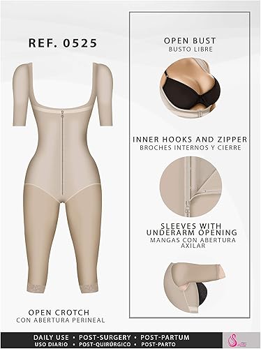 Miniatura 3 de Salome 0525 Prendas de compresión después de la liposucción Fajas Colombianas posoperatorias Beige
