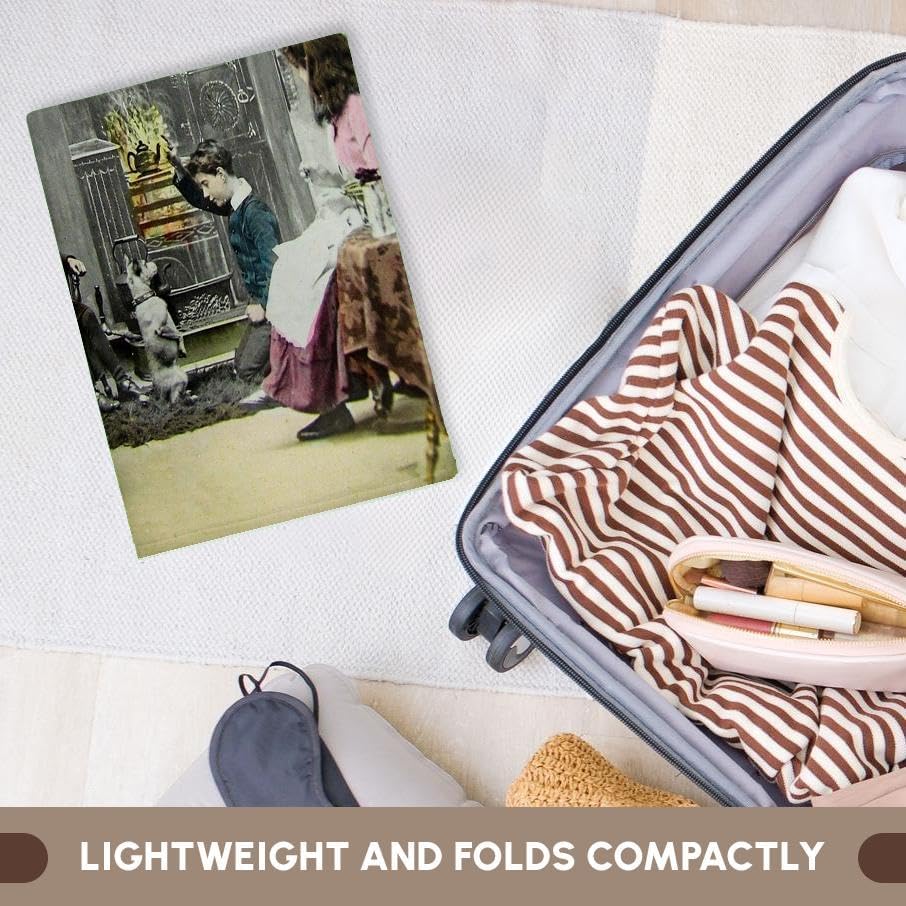 Miniatura 6 de 3dRose 22x30 Bath Hand Pool Towel - Magic Lantern The Village Blacksmiths Family 1890 Victorian Vintage Magic Lantern Slide