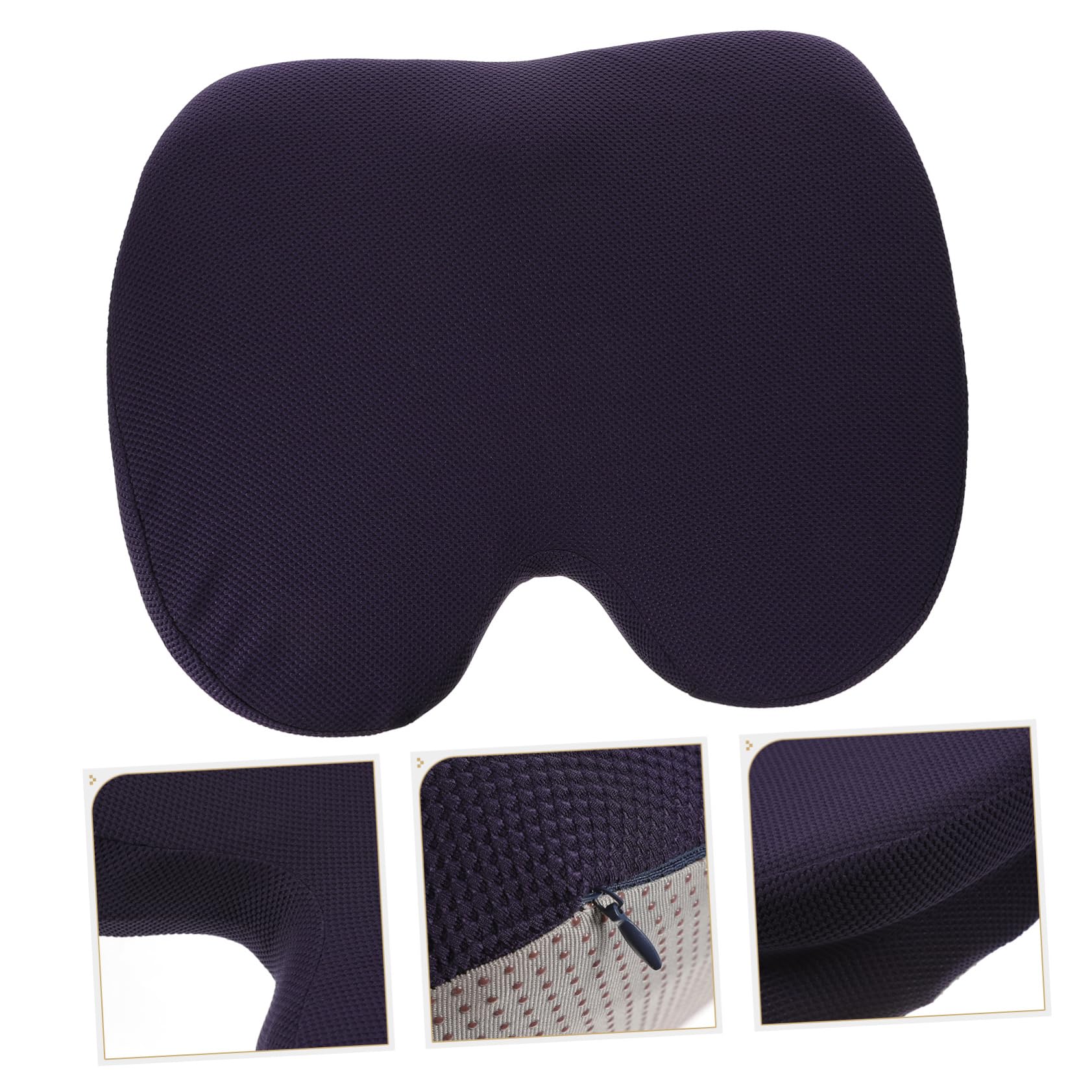 DOITOOL Cojín de para Dolor de Coxis Almohada de Espuma Viscoelástica para Embarazo y Sillas de Oficina Diseño Ergonómico y Superior Azul