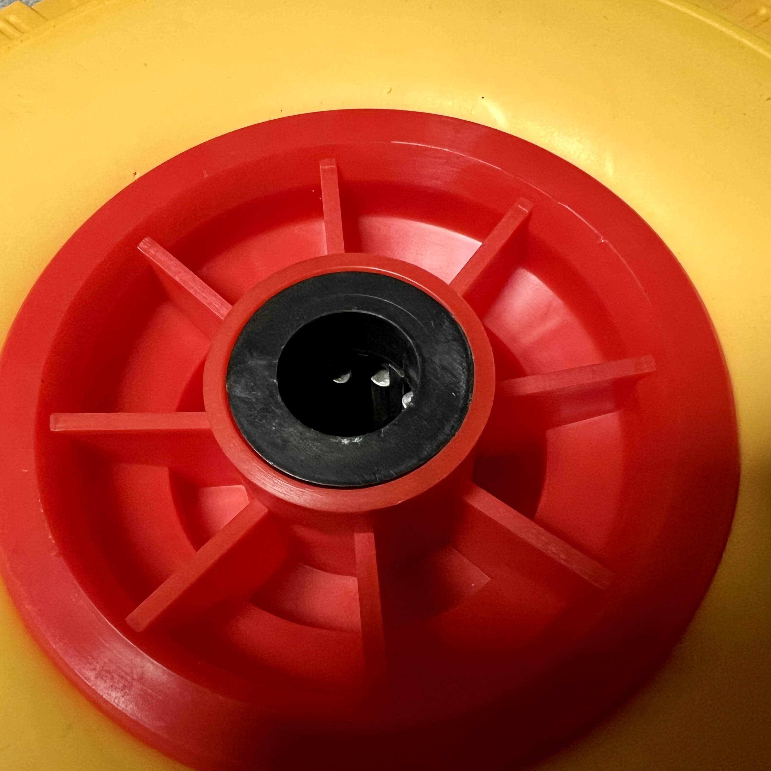KOVA 1 ruota per carriola, a prova di foratura, con diametro di 260 mm, per asse da 2 cm, diametro asse 3.00 – 4, ruote di ricambio per carrello, ruote in gomma piena, G/R, PU, W