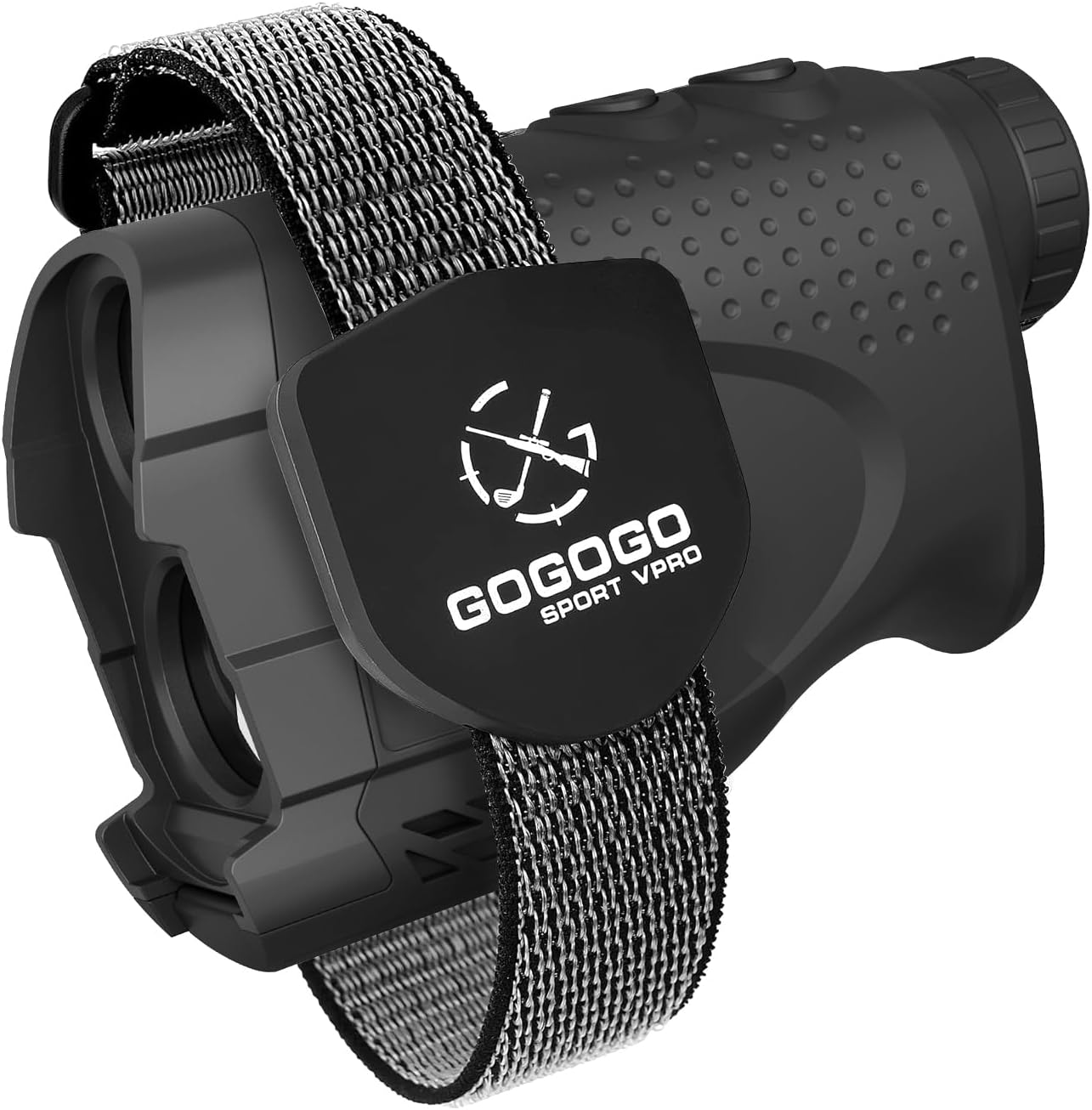 Gogogo Sport Vpro GS24B Laser Rangefinder & Universal Adjustable Magnetic Holder Mount Strap