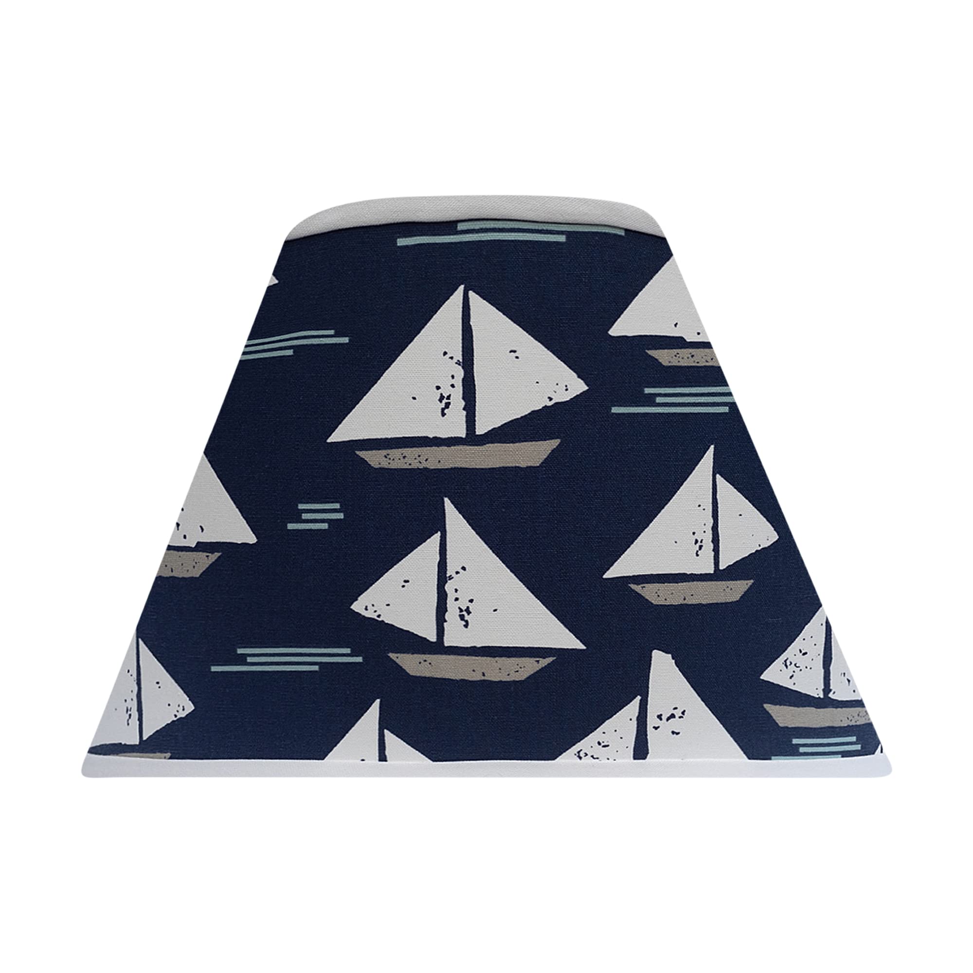 AHS LightingReplacement Lampshades for Table or Floor Lamp Empire Shade With Washer/Spider Fitter, 10", Cape May Indigo