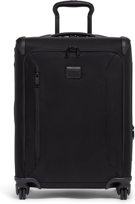 Aerotour 4 Wheel Expandable Luggage - Men's and Women's Lightweight Business and Leisure Travel Suitcase - 21.75" Continental Expandable Carry-On, Black