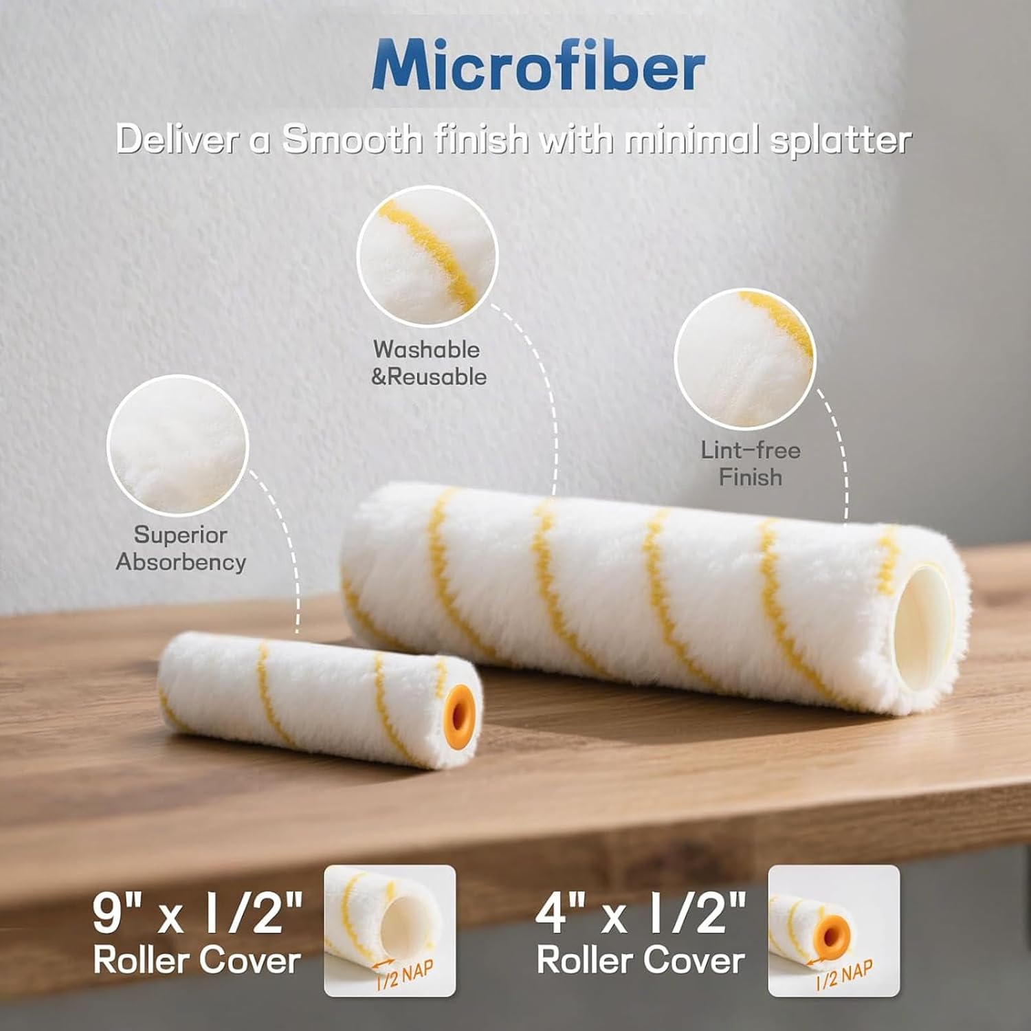 29 Piece Paint Roller Set for Versatile Painting Tasks on Large Areas and Fine Detail with Easy Feature Complete Set Construction Brush for Professional Contractors