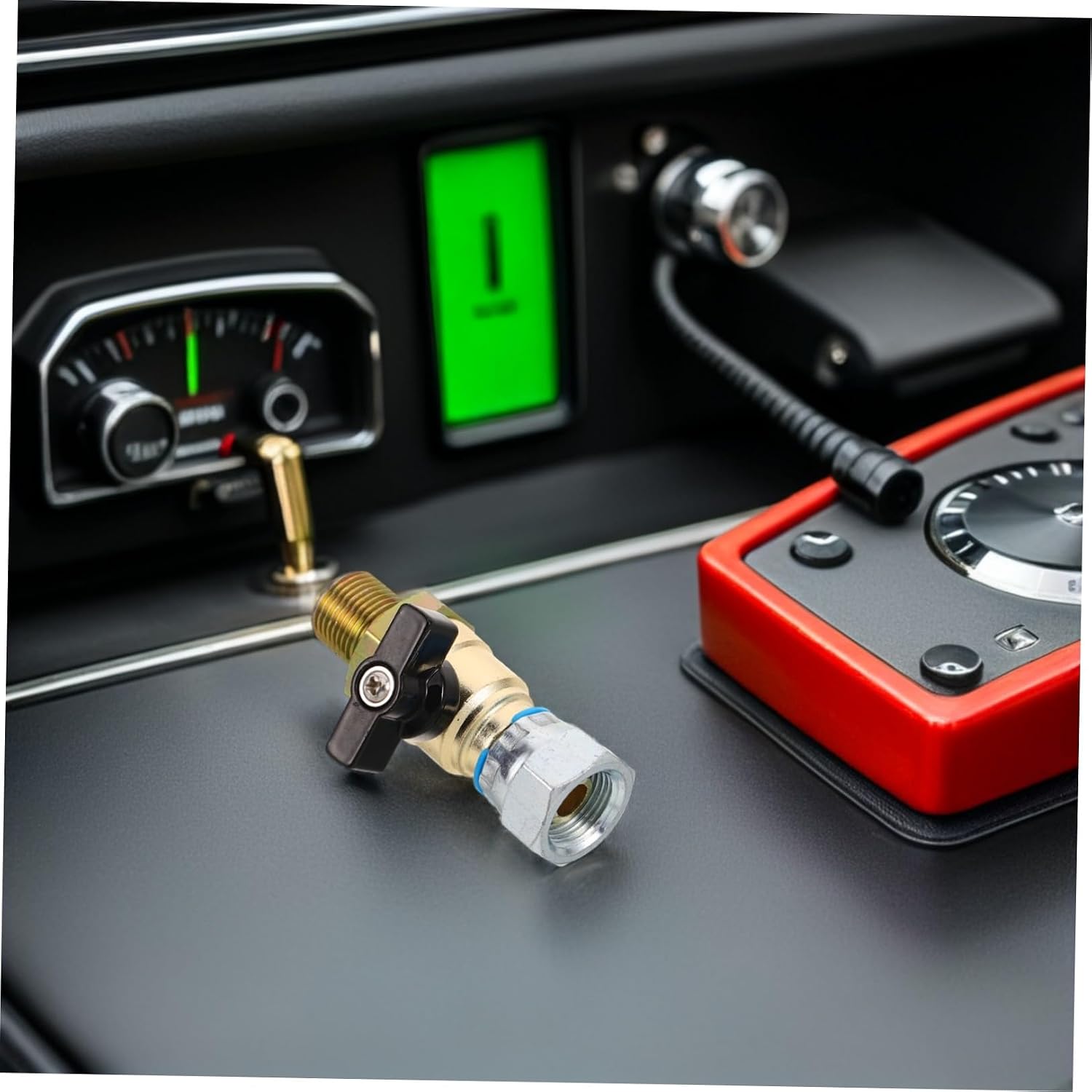 Amosfun Metal Integrated Air Valve for Car Front Wheel Brake Alloy Material with Enhanced Brake Response for Commercial Vehicle
