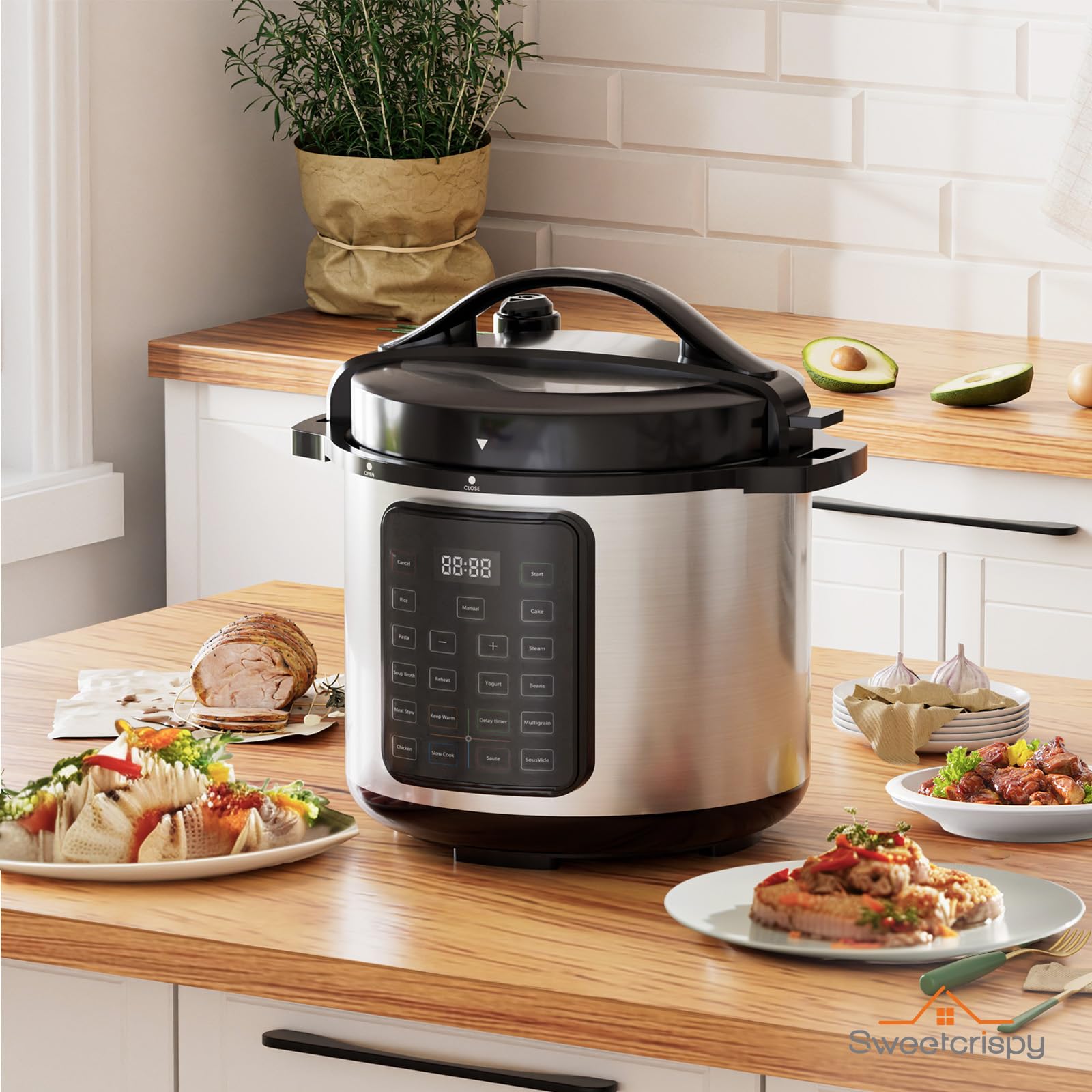 Drew Barrymore Appliances Beautiful 10 In 1 6 Qt Electric Multi-Cooker ...