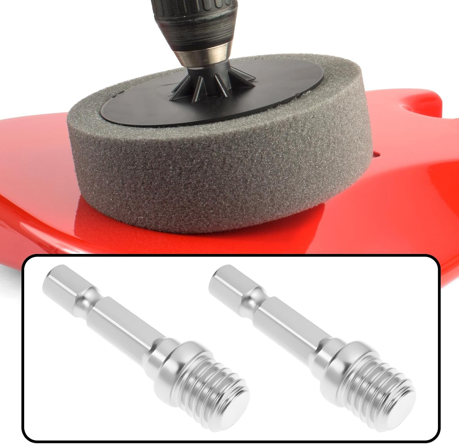 3x Hexagonal Drill Adapter M10 Adapter 1/4 Inch Hexagon for Drill Cordless Screwdriver Chuck Backing Plate