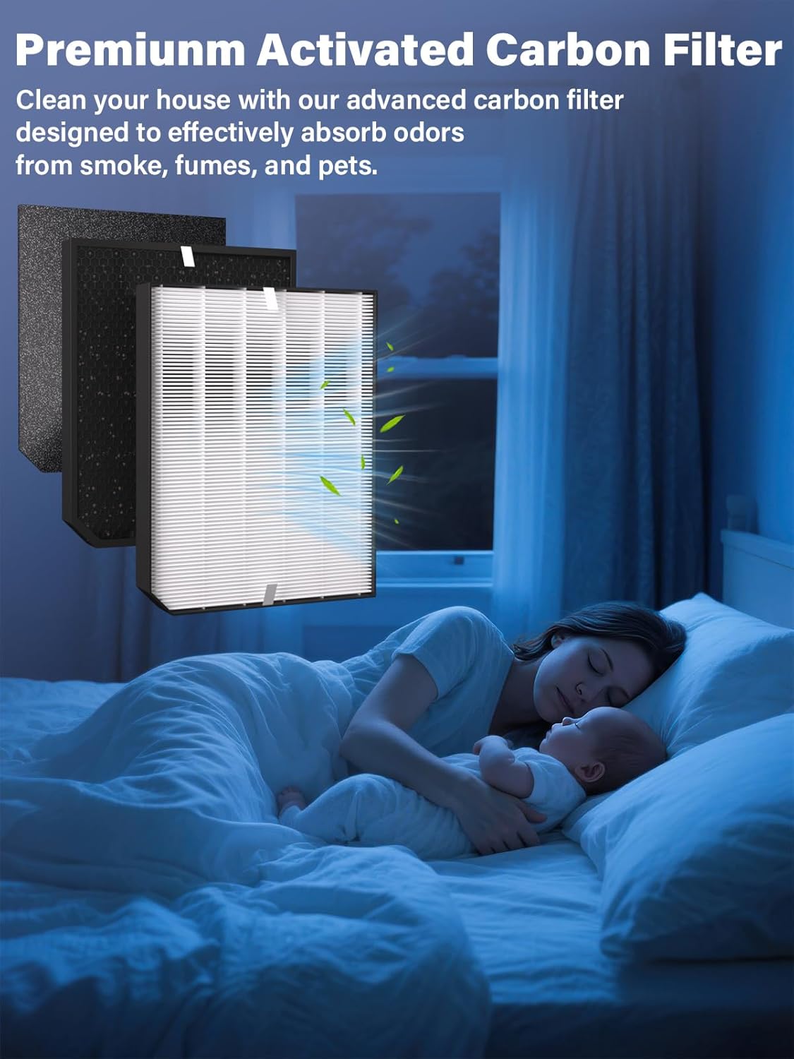 2000 Replacement Filters Compatible with Air Doctor AD2000 & AD2000i Air Purifiers, Includes 2 Premium Filter, 4 Carbon Filters & 8 Pre-Filters, Compare to Part # ADF2001 ADF2002 ADF2003 - Image 5