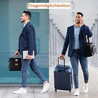 Lifewit Hőszigetelt Hűtőtáska 15L - Újrahasználható Ebédtáska, Szivárgásmentes Hordozható Hűtődoboz Állítható Vállpánttal, Fekete, 24 Dobozo 7