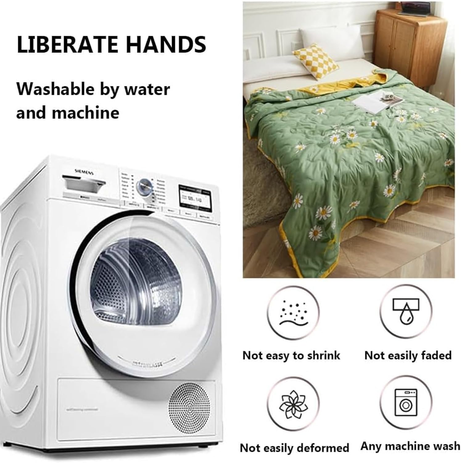 Summer Cooler Quilt For Home, Multipurpose Summer Cool Quilt, Double Sided Cold Effect Blanket Cooler Fiber Quilted Quilt, Office Bedroom Sleep Quilt (Color : G, Size : 200x230cm)