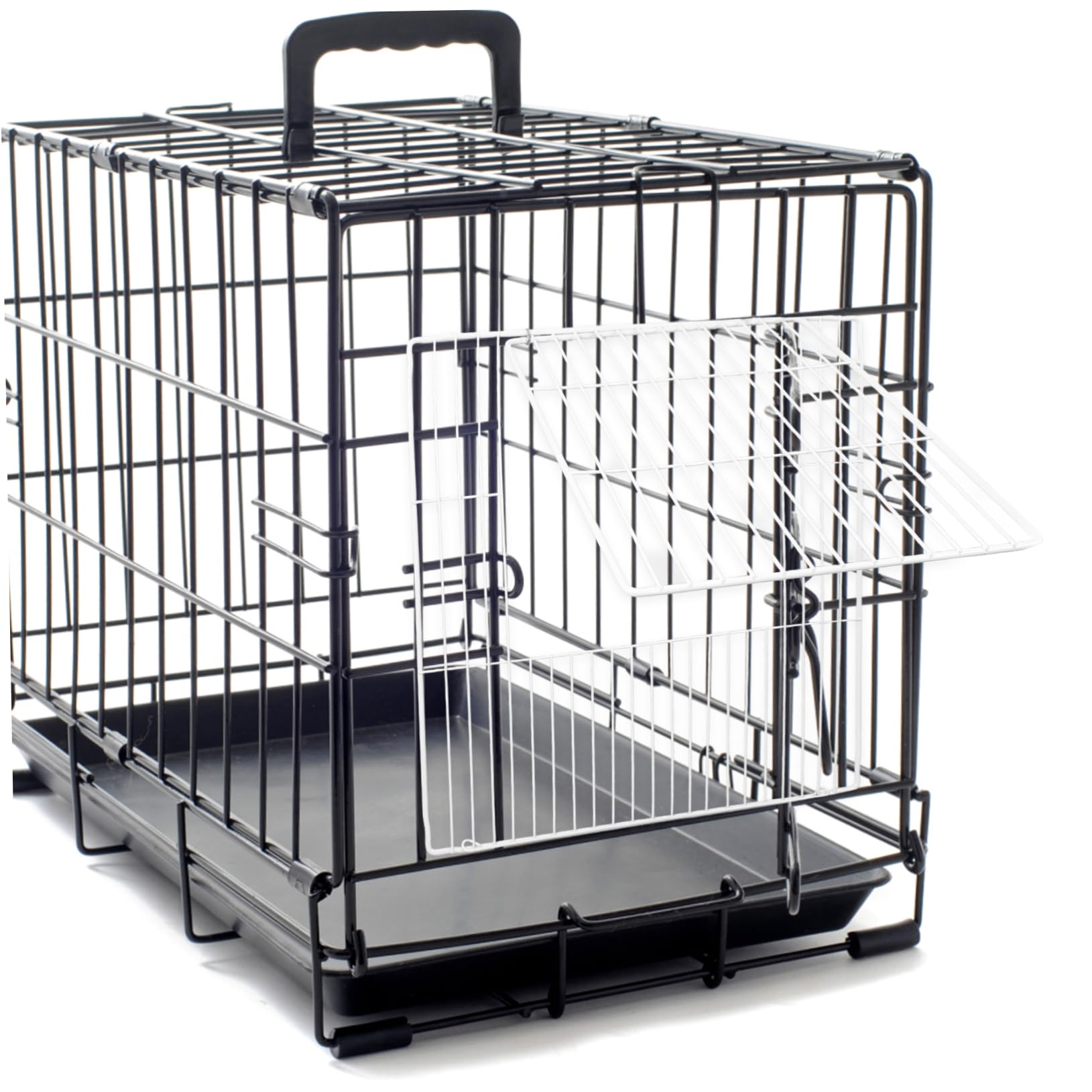 BESPORTBLE DIY Dog Crate Fence Door Iron Mesh Pet Gate for Indoor Outdoor Small Animal Cage Accessory