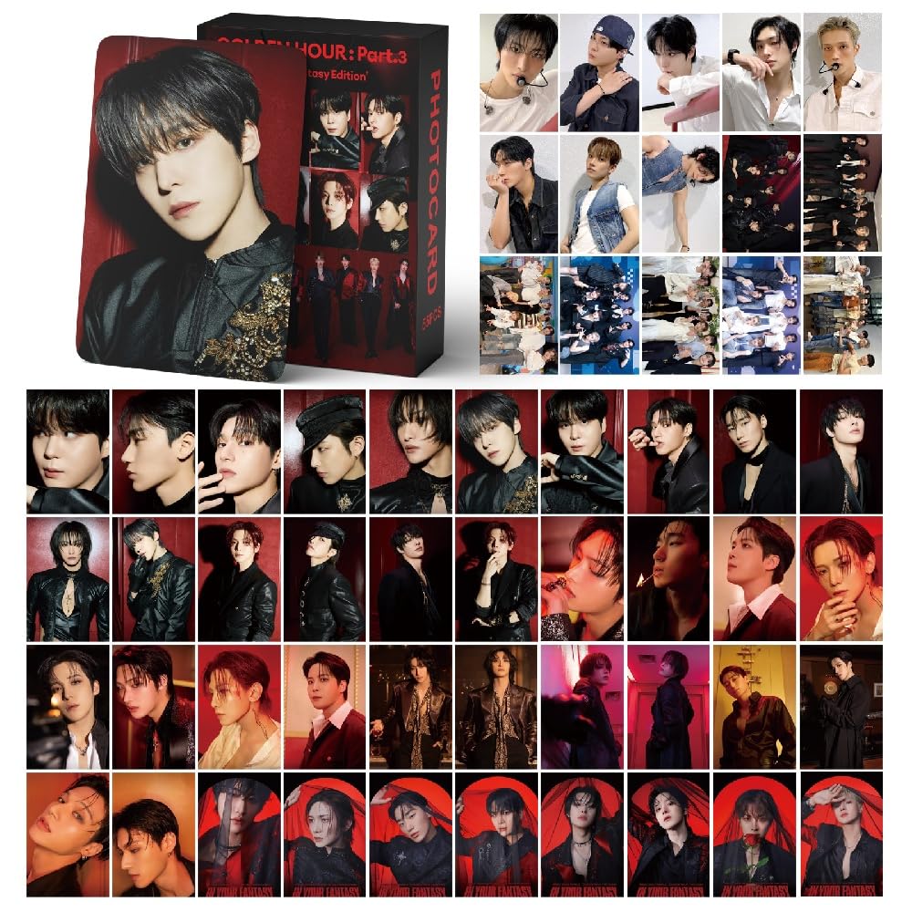 sunlelekz ATEEZ Golden Hour: Part.3 in Your Fantasy Lomo Card & Sticker Set - Photocards for ATINY (Lomo Card)