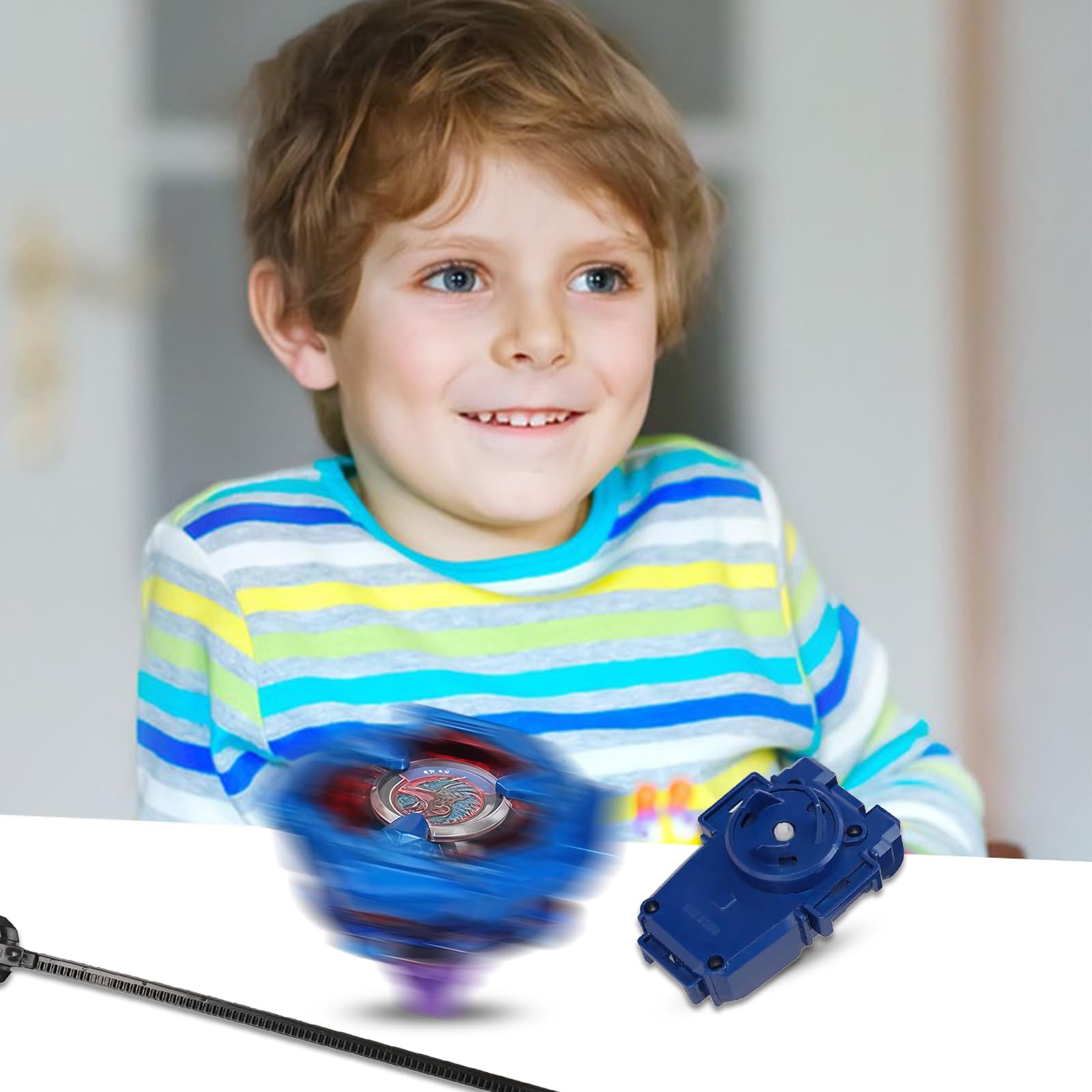 Starter Pack Sword Toupie Compétition - Lanceur, Spinning Gyro Hot Series, Jouets pour Enfants à Partir de 6 Ans, pour Garçons et Filles, Cadeau d'anniversaire, Motif du Dragon
