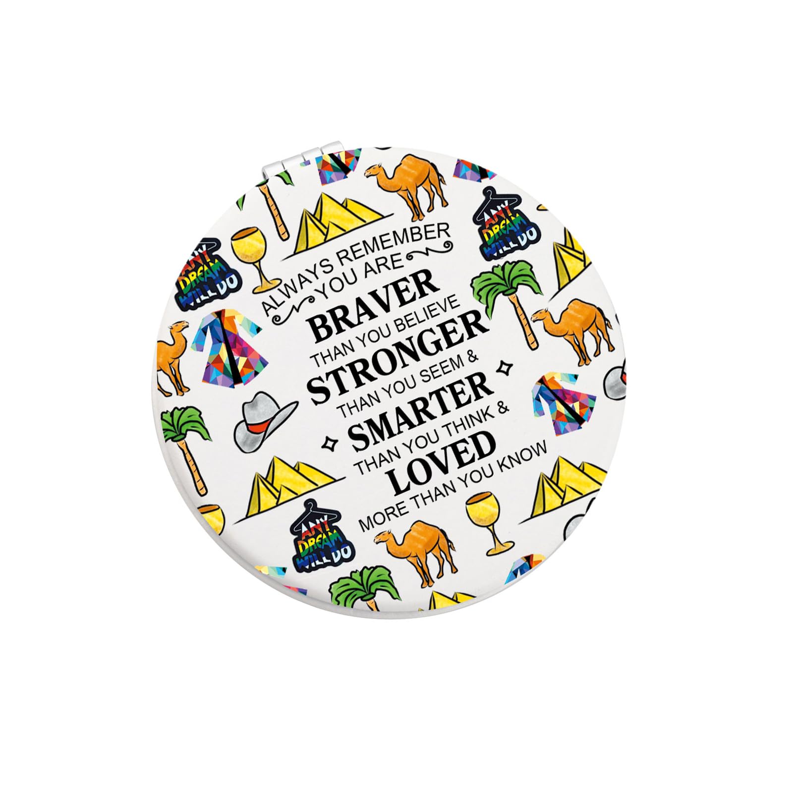 WSNANG The Amazing Technicolor Dreamcoat Musical Makeup Mirror Musical Lover Compact Mirror (Joseph Mirror-T)