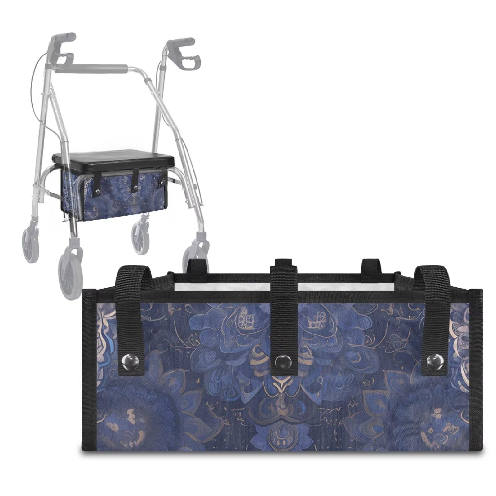 Walker Basket - Tropical Floral Under Seat Bag -12 Walker Basket - Tropical Floral Under Seat Bag -12