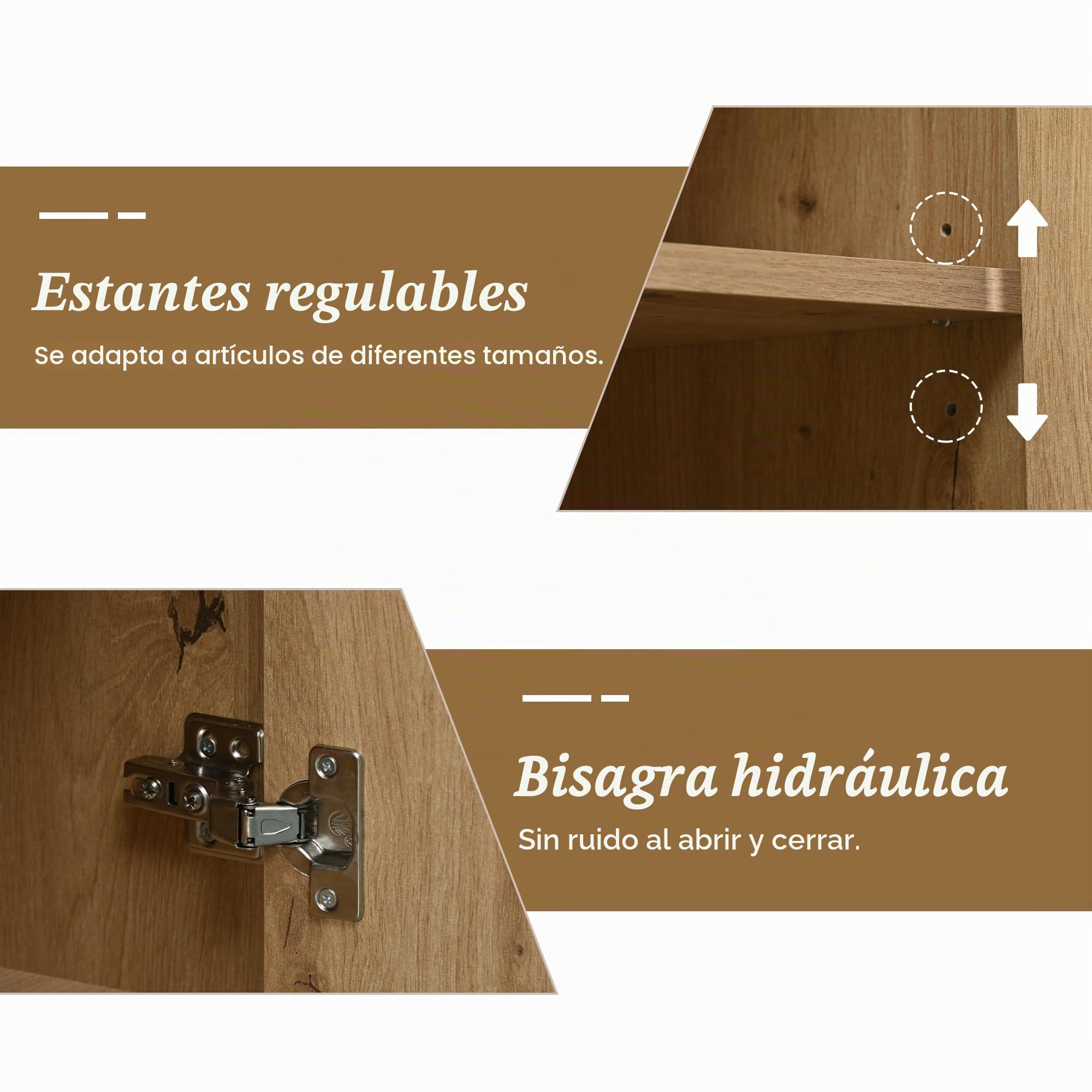 Aparador industrial de 150 x 35 x 75,9 cm con tres puertas y tres cajones, armario de cocina, armario multiusos con asas de metal para dormitorio, salón y oficina