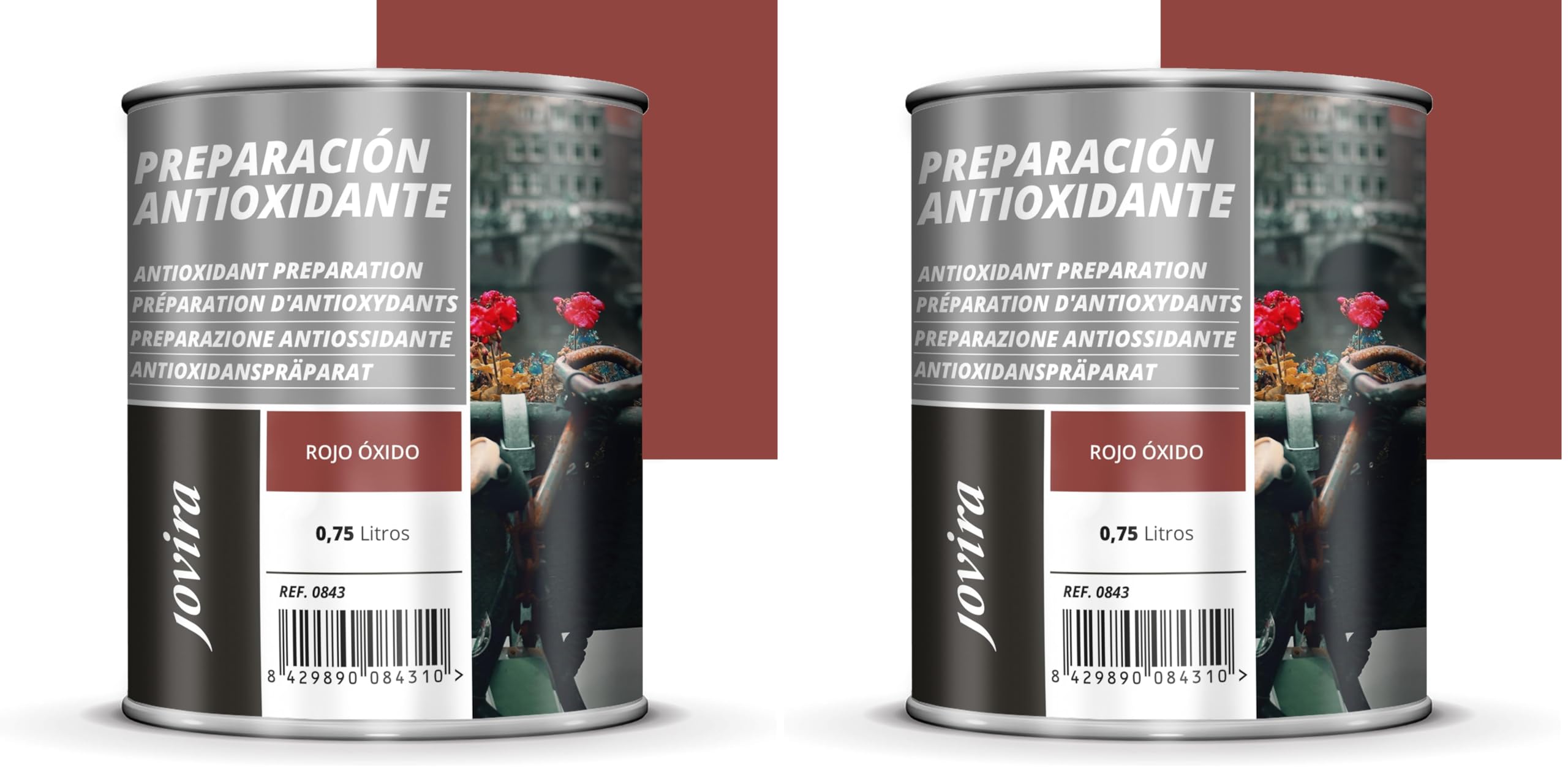 Antirouille métal efficace JOVIRA PINTURAS rouge apprêt universel pour stopper la rouille