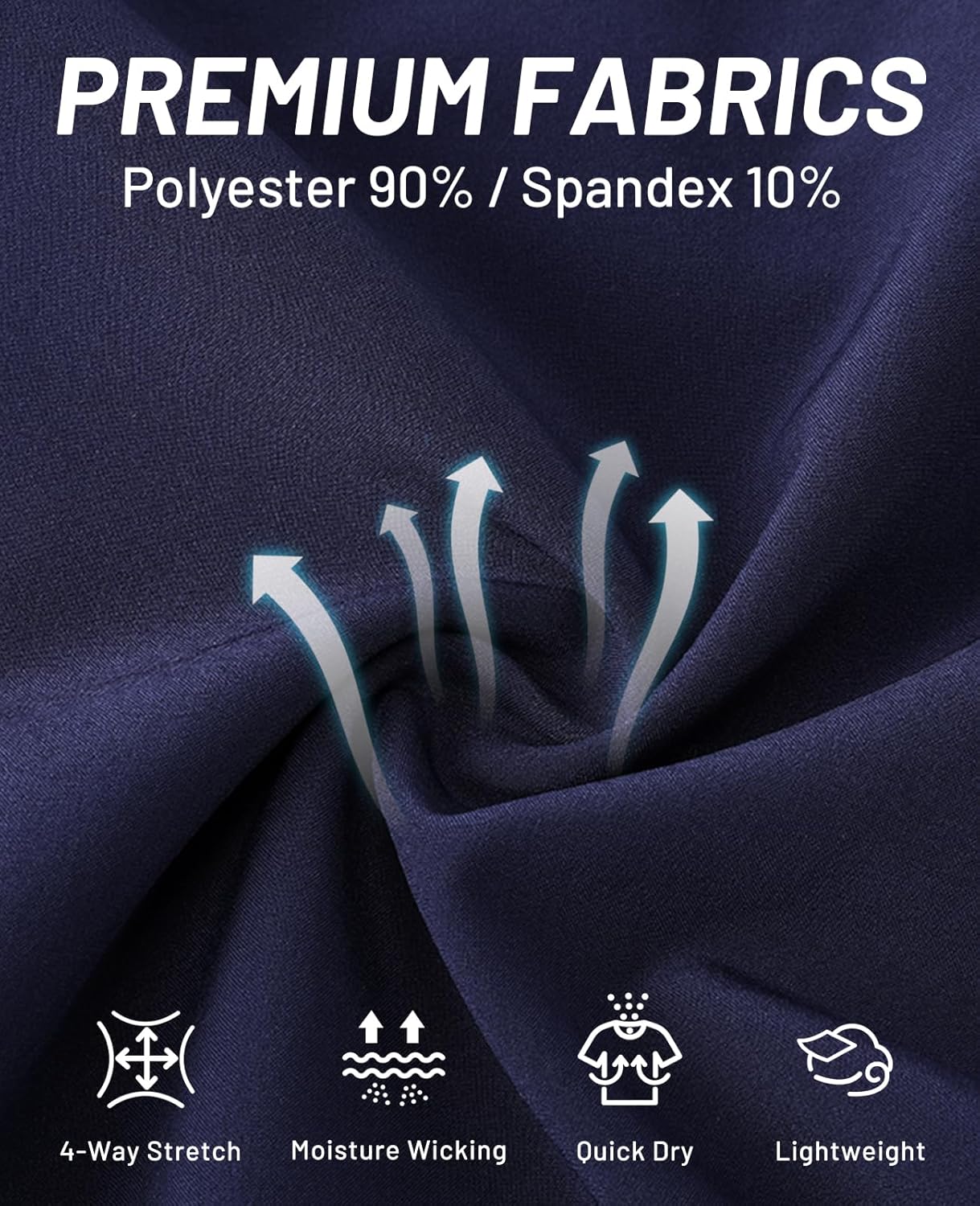 MIER Mens 3 Pack Running Athletic Shorts 5 Inch Quick Dry Lightweight Gym Workout Training Sports Shorts with Pockets - Image 5