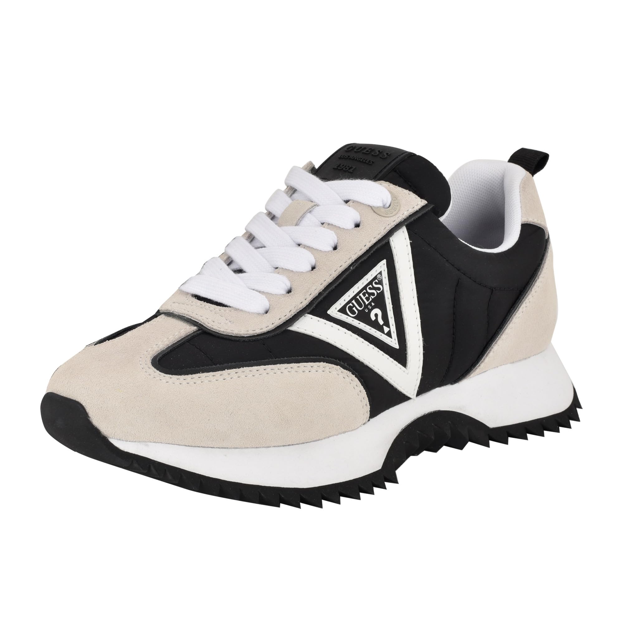 Guess Women's Bail Sneaker, Black/White 001, 9 UK