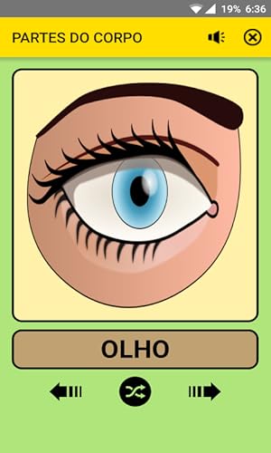 Partes do corpo para crianças